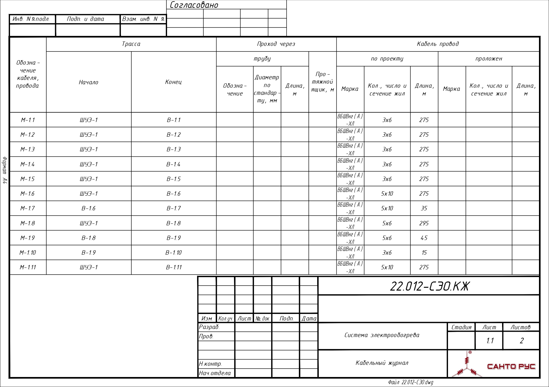 Система электрообогрева трубопроводов